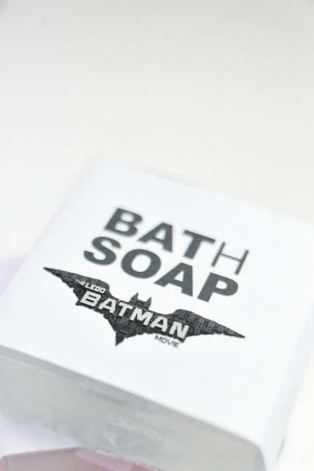 Homemade DIY Batman LEGO Soap