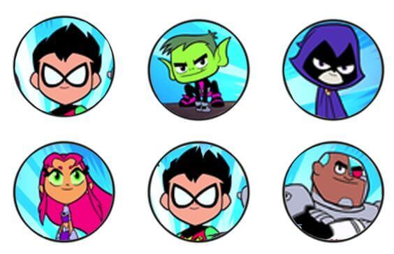Free Teen Titans Go Printable Cupcake Toppers
