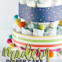 Modern Diaper Cake Ideas