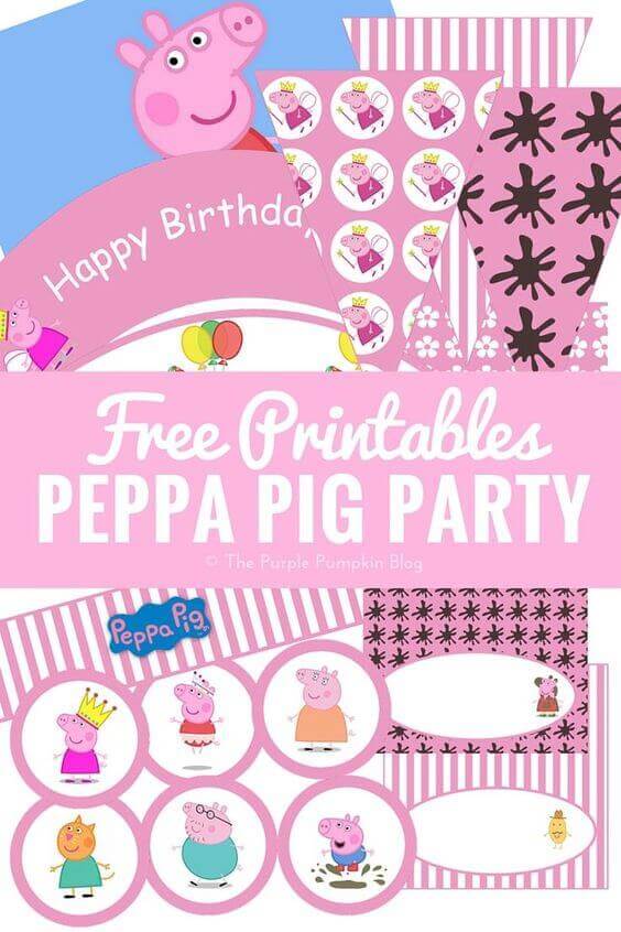 Kostenlose Peppa Pig Party Printables