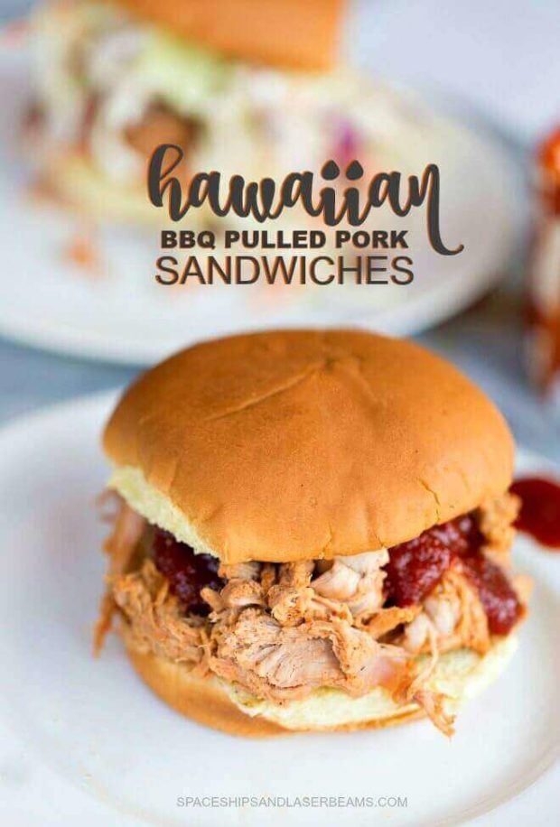 Hawaiian BBQ Pulled Pork Sandwiches