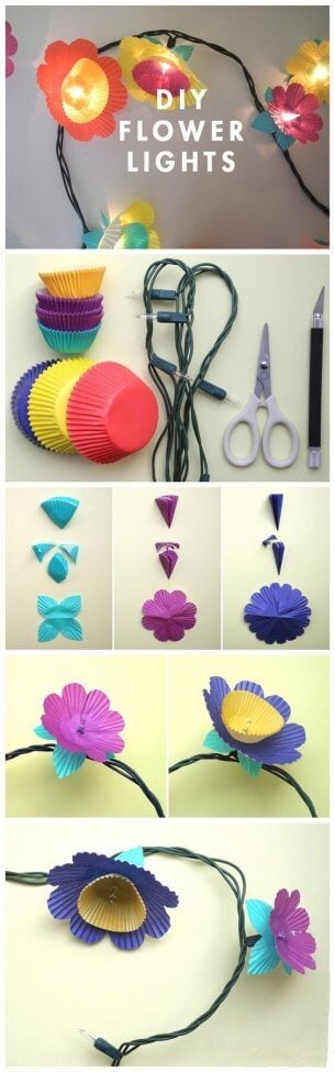 DIY Flower Lights