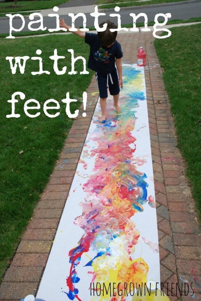 Painting with feet