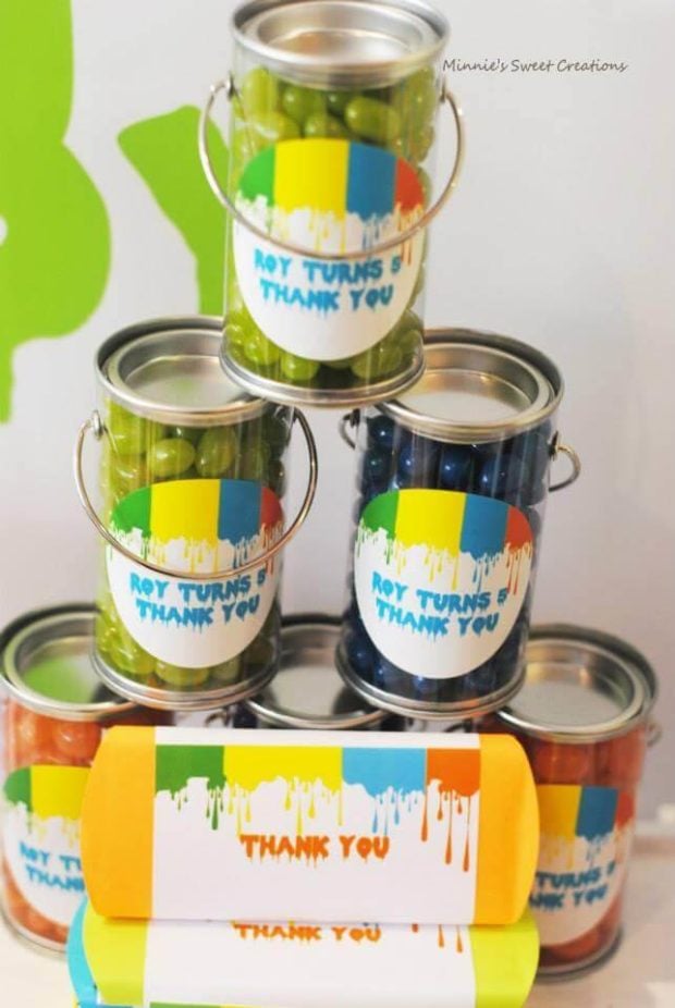Paint Can Party Favors