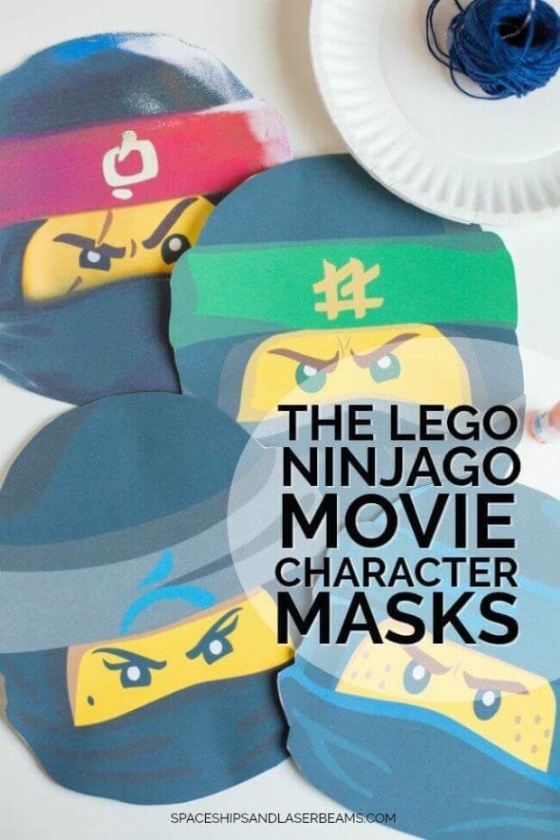 DIY LEGO Ninjago Movie Character Masks - Spaceships and Laser Beams