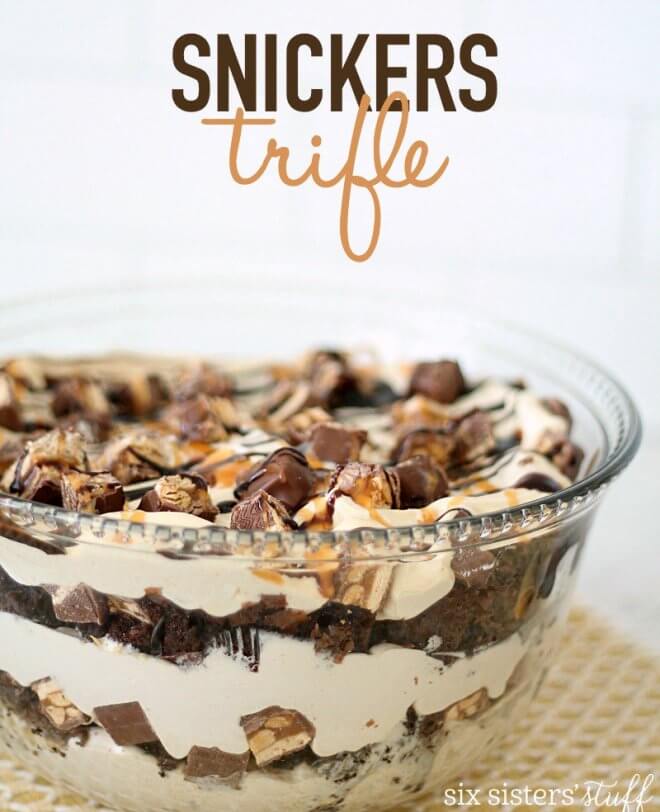 Snickers Triffle Recipe