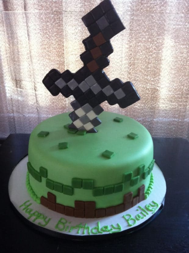 easy minecraft cake ideas