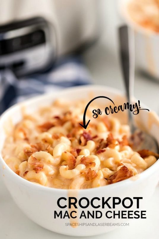 Crockpot Mac and Cheese - Spaceships and Laser Beams - Side Dishes