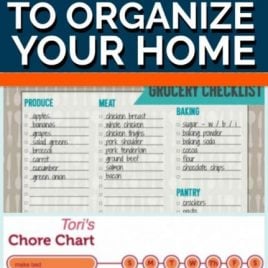 20 Free Printables to organize your home