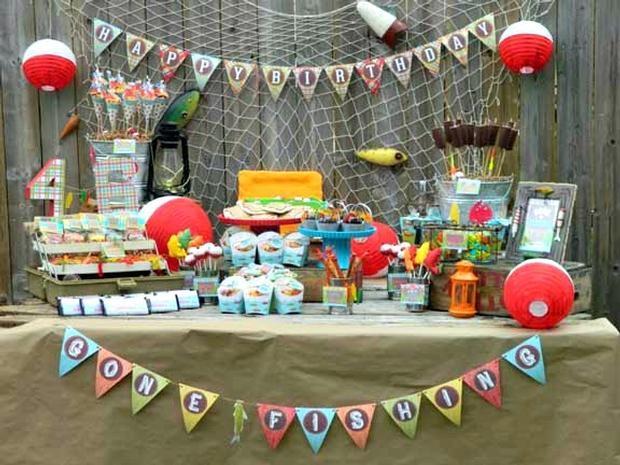 20 Fishing Themed Birthday Party Ideas - Spaceships and 