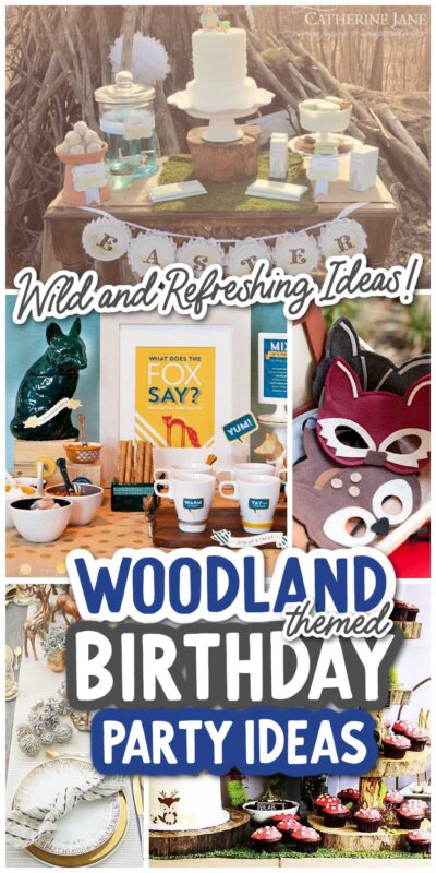 MINI DECOR SET, Fox Birthday, Woodland Party Printable, 1st Birthday  Decorations, Any Age, Woodland Birthday Decorations, Woodland Party, Fox  Birthday