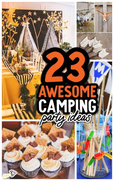 This indoor camping themed party brings the great outdoors indoors