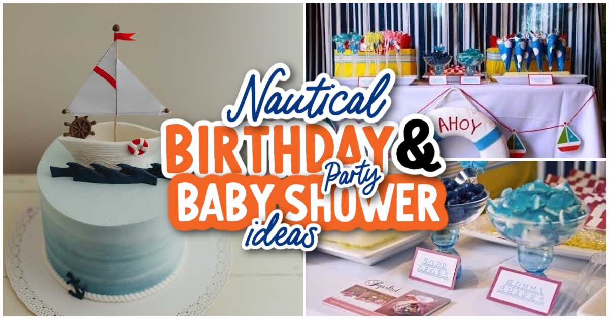 8 Nautical Birthday Party & Baby Shower Ideas - Spaceships and