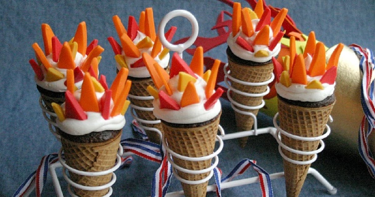 A basket full of food, with Party