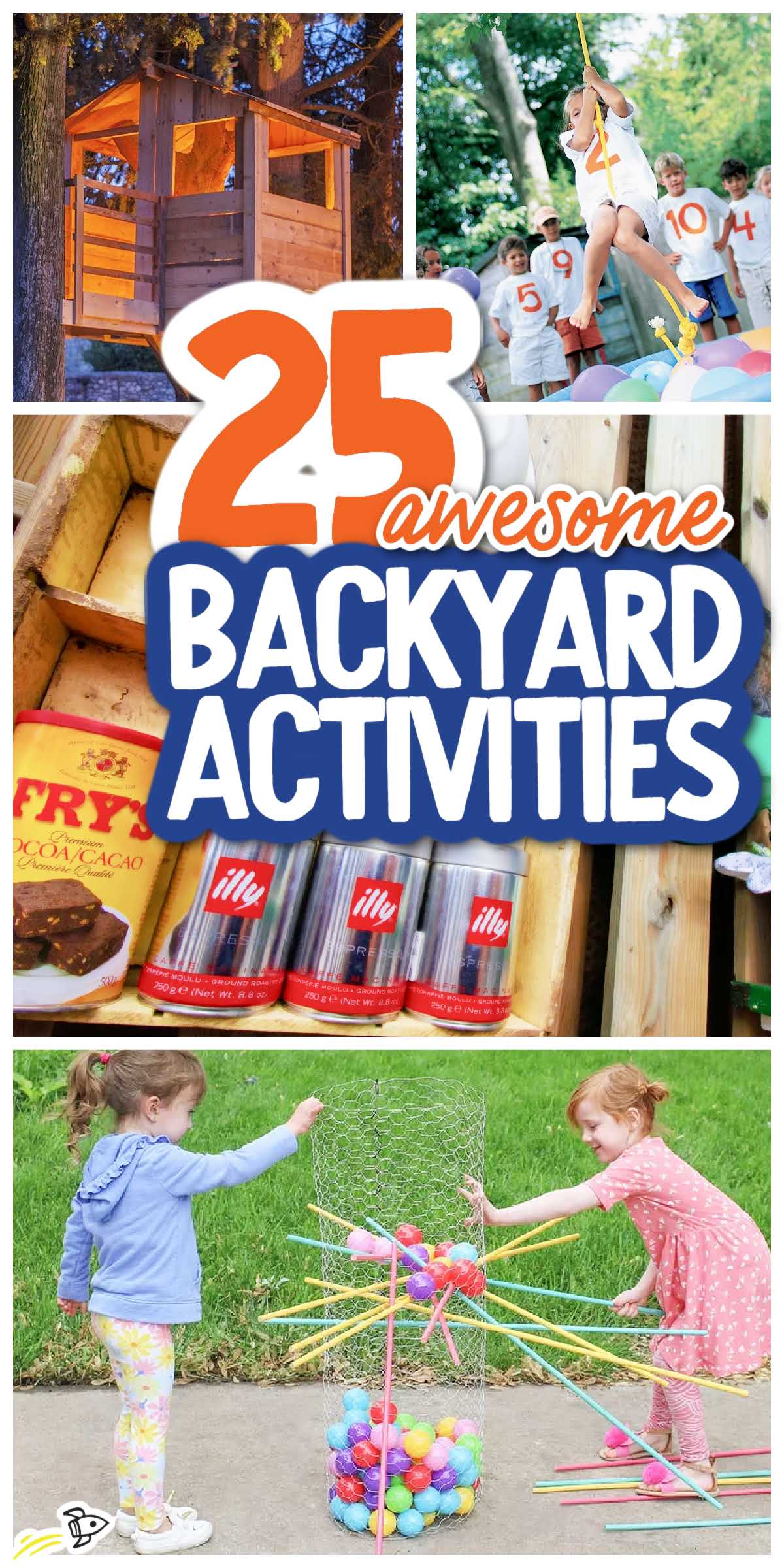 25 Awesome Backyard Activities - Spaceships and Laser Beams