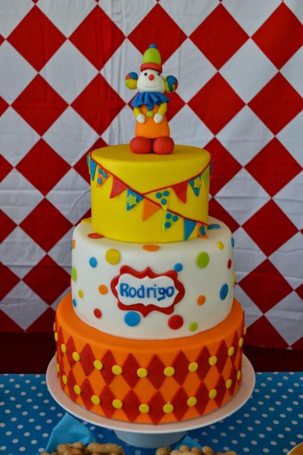 A decorated cake on a table