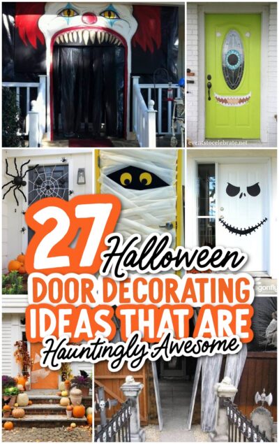 27 Decorative Halloween Door Ideas - Spaceships and Laser Beams