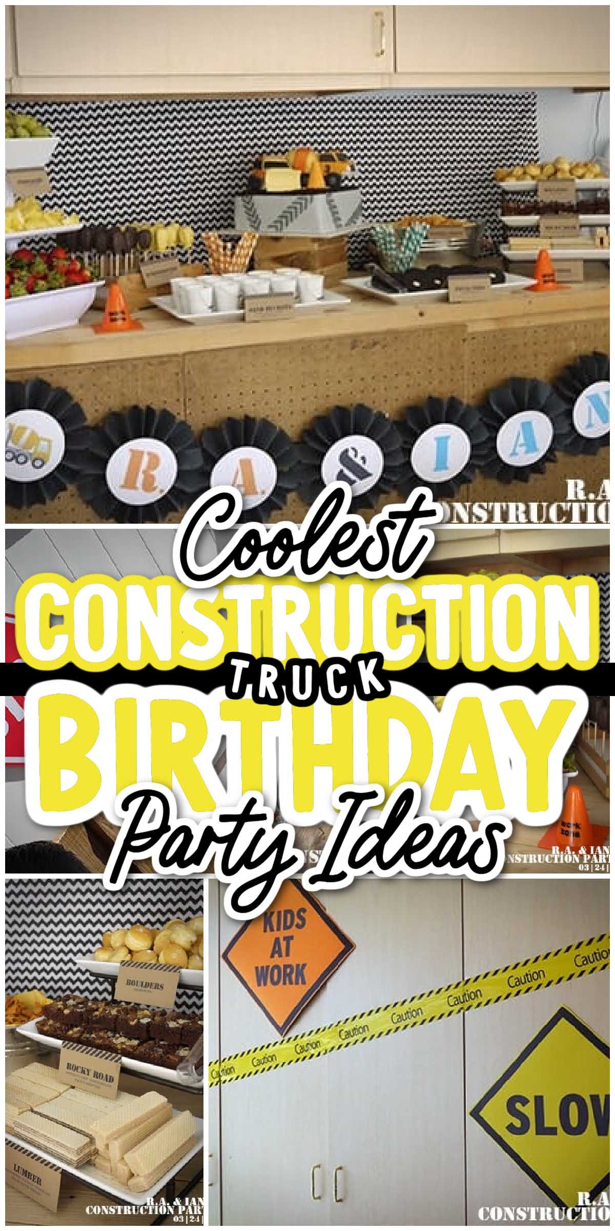 Cool Construction Truck Birthday Party Ideas - Spaceships and Laser Beams