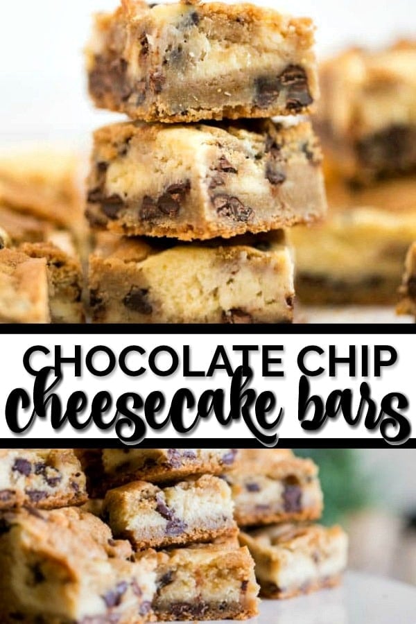 Chocolate Chip Cheesecake Bars