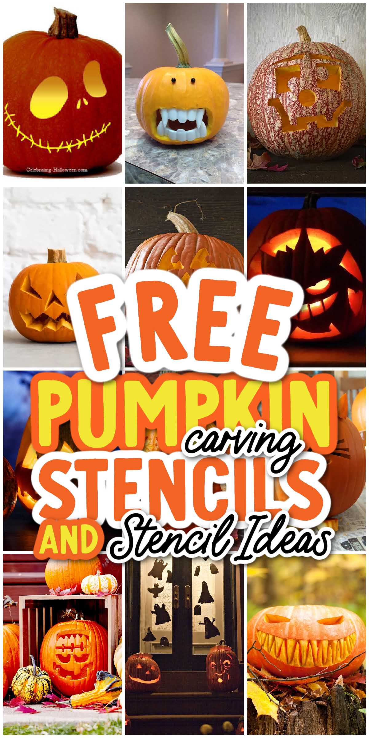 Free Pumpkin Carving Stencils & Stencil Ideas - Spaceships and Laser Beams