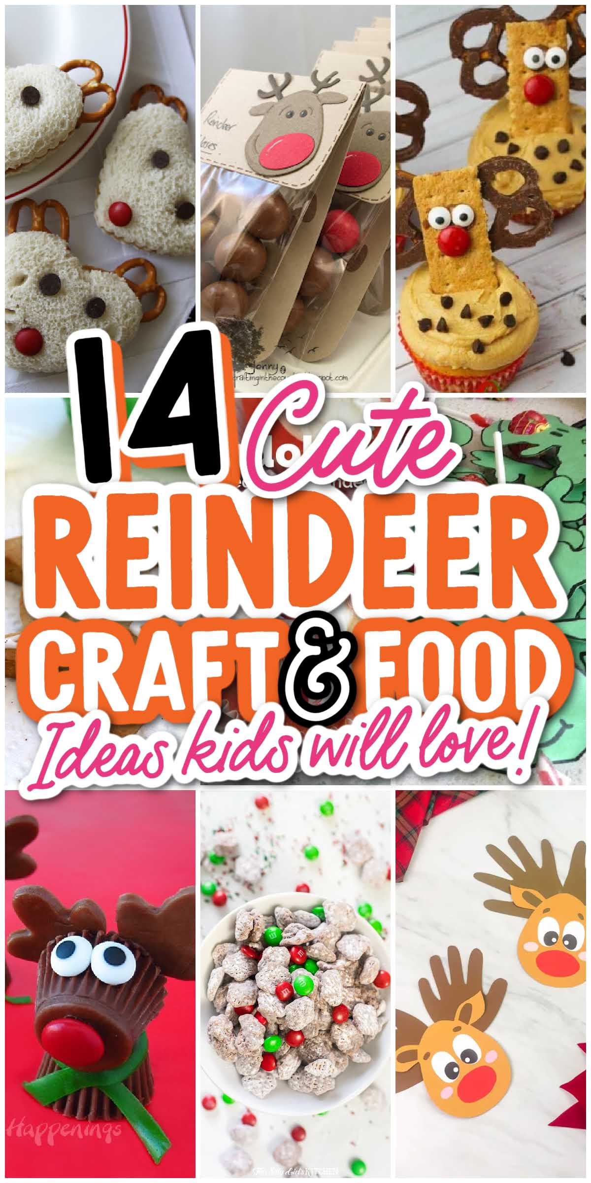 14 Cute Reindeer Craft & Food Ideas Kids Will Love - Spaceships and ...