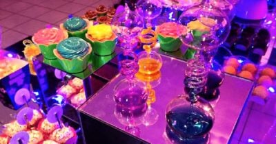 glow in the dark candy table