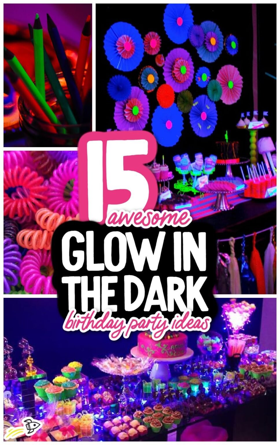 15 Awesome Glow-In-The-Dark Birthday Party Ideas - Spaceships and Laser ...