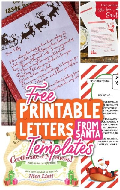 free printable letters from santa templates