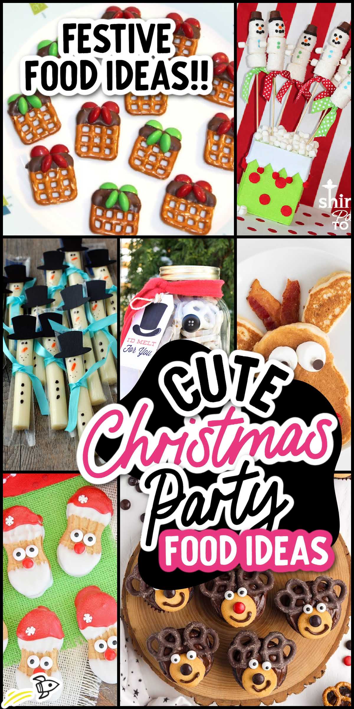 Cute Kids Christmas Party Food Ideas - Spaceships and Laser Beams