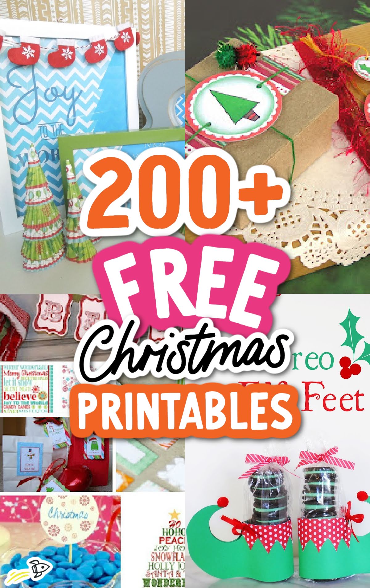 200 Free Christmas Printables - Spaceships and Laser Beams