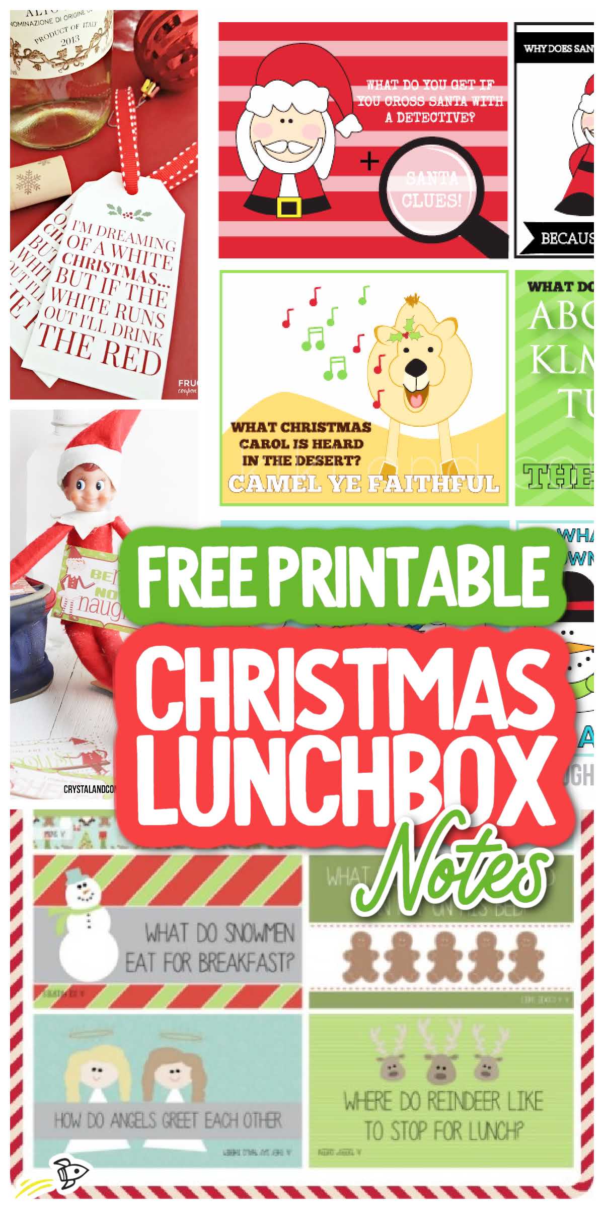 7 Free Printable Christmas Lunchbox Notes - Spaceships and Laser Beams