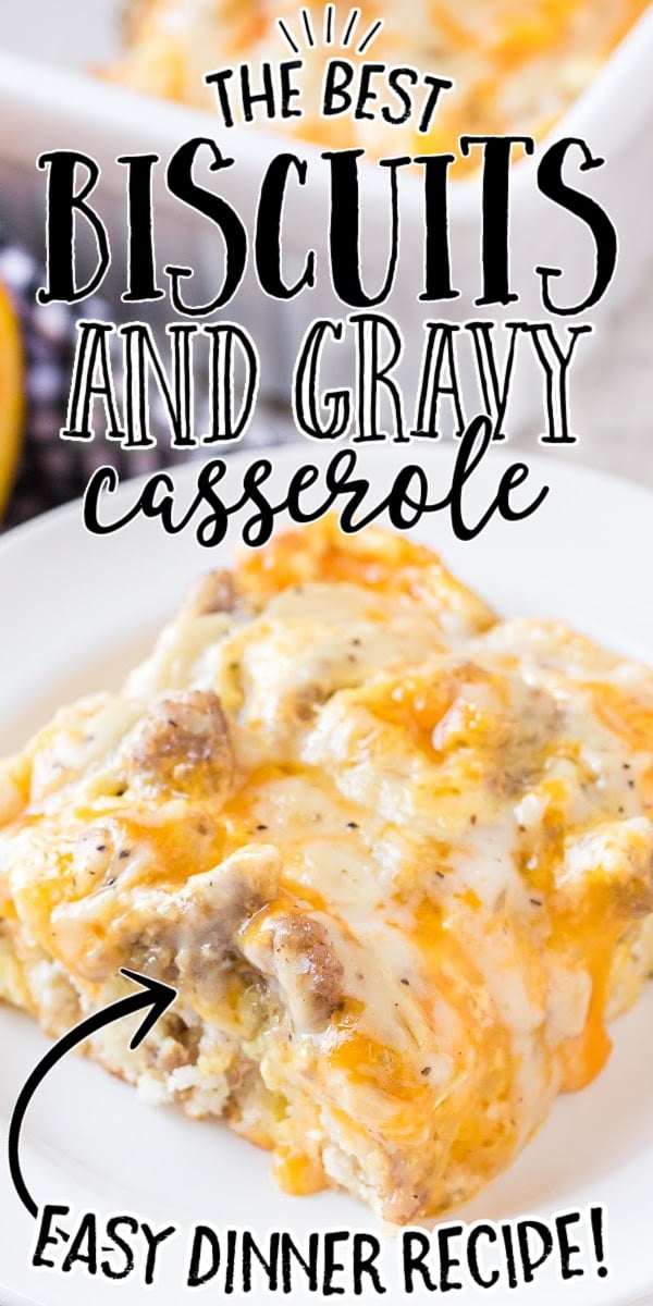 Biscuits and Gravy Breakfast Casserole - Spaceships and Laser Beams