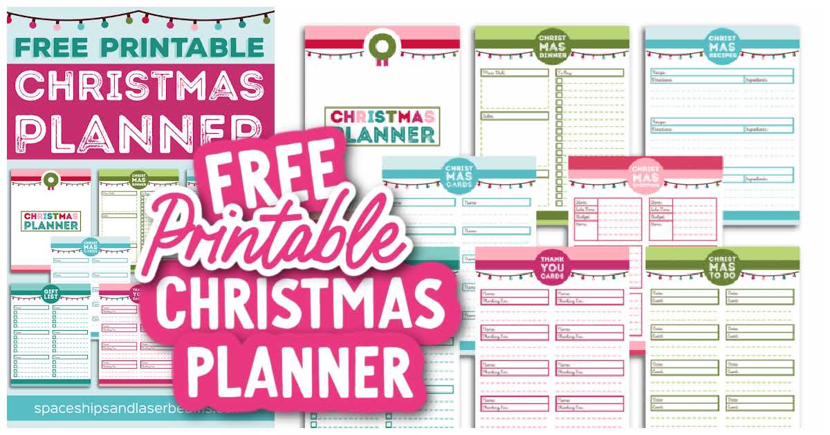 Christmas Planner Pages - Spaceships and Laser Beams