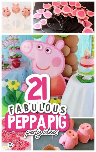 Pretty UR Party Peppa Pig Theme Paper Cutouts for Birthday Parties