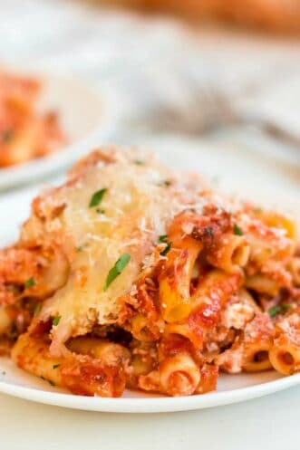 Easy Baked Ziti Recipe - Spaceships and Laser Beams