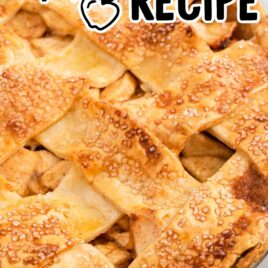 close up shot of a whole Apple Pie Recipe