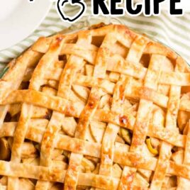 close up overhead shot of a whole Apple Pie Recipe