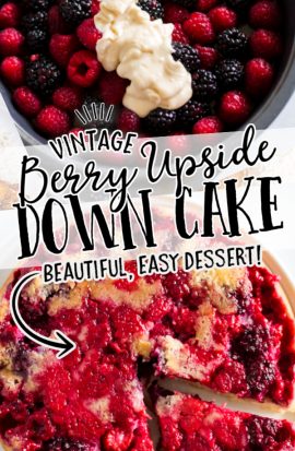 berry upside down cake