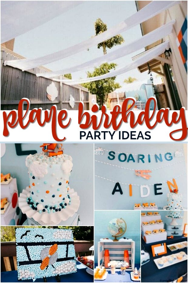 Plane Themed 3rd Birthday Party (Gorgeous) - Spaceships and Laser Beams
