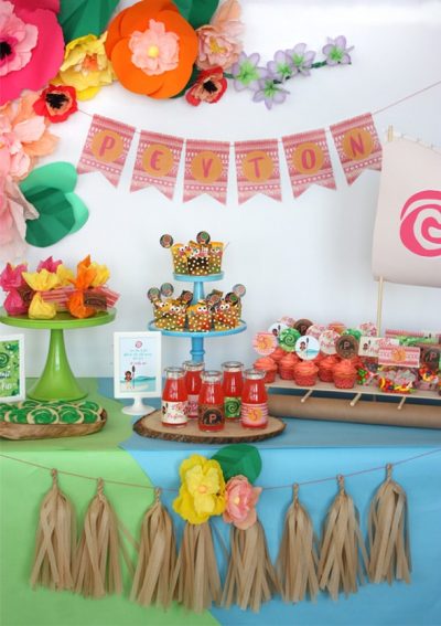 Moana Birthday Party Ideas - Spaceships and Laser Beams