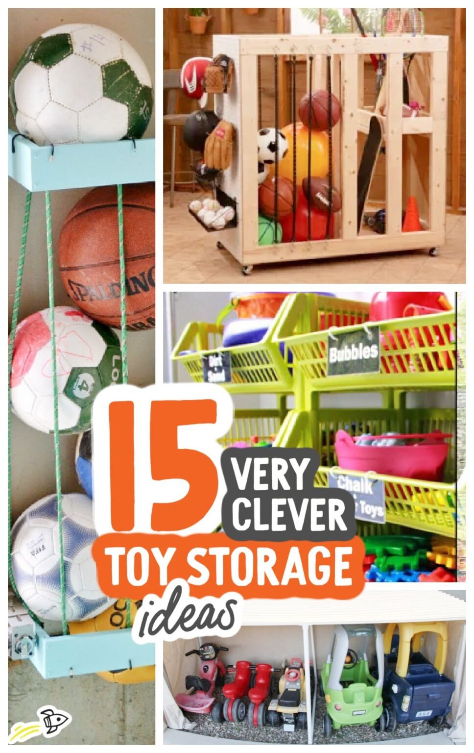 15 Outdoor Toy Storage Ideas - Spaceships and Laser Beams