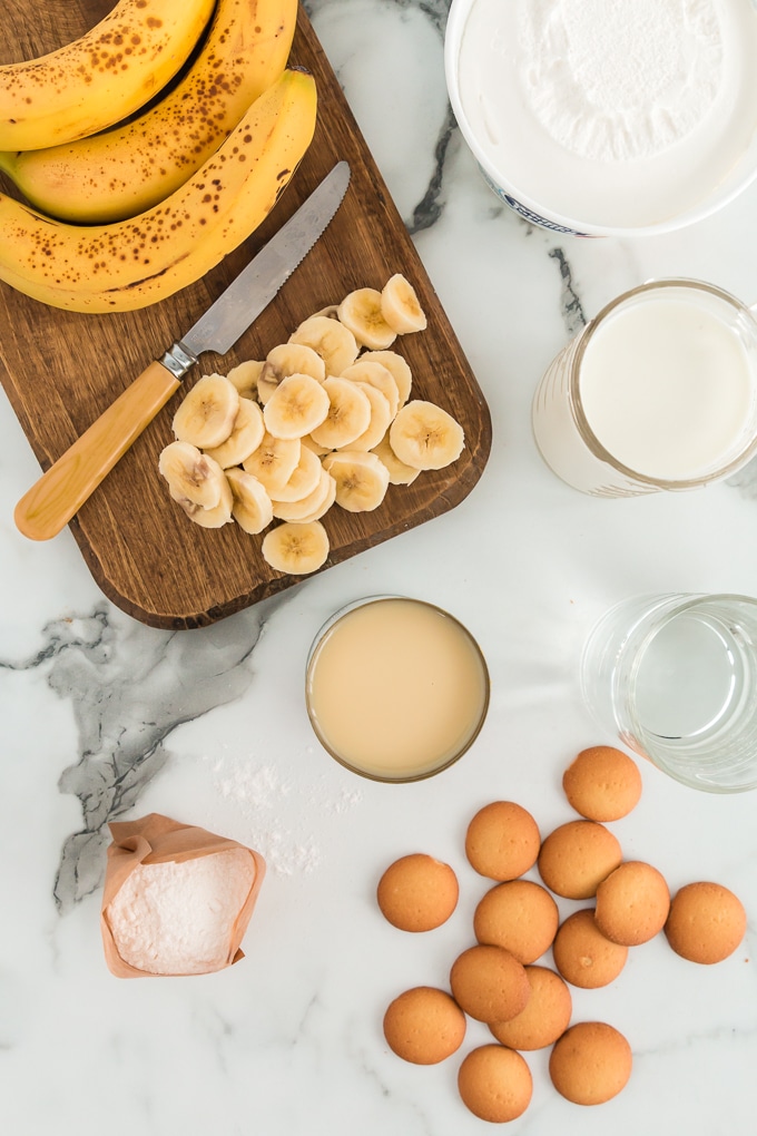 Banana Pudding Ingredients