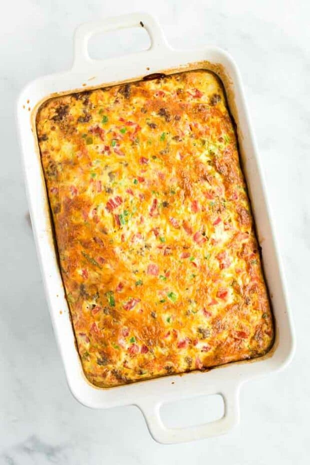 Sausage Breakfast Casserole - Spaceships and Laser Beams