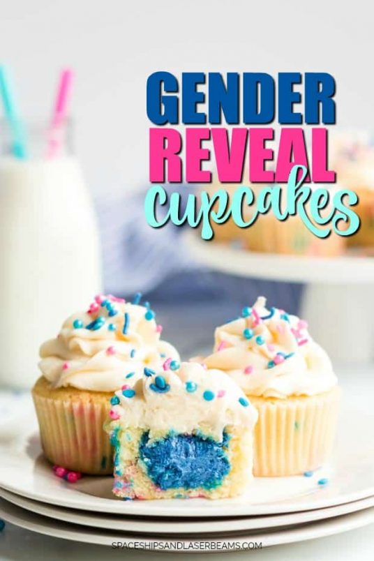 Gender Reveal Cupcakes Spaceships And Laser Beams