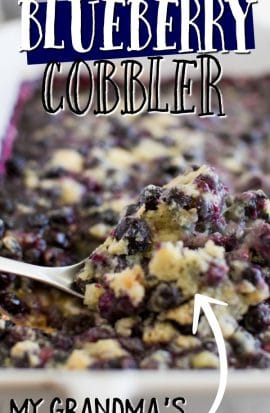 Blueberry cobbler