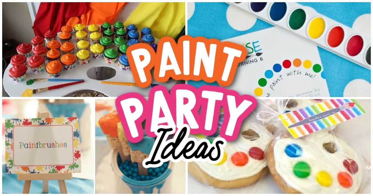 9 Paintbrush Plates Art Party Paint Party Plates Artist Party