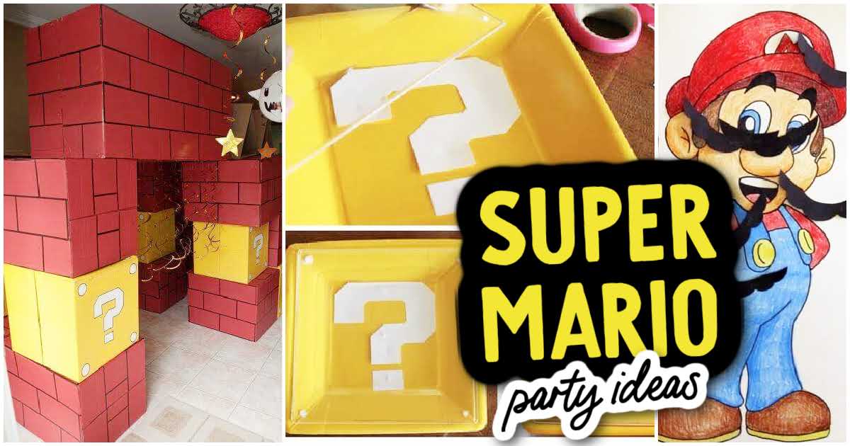 Super Mario Party Supplies for Kids Birthday Mario Bros Birthday Party  Suppli