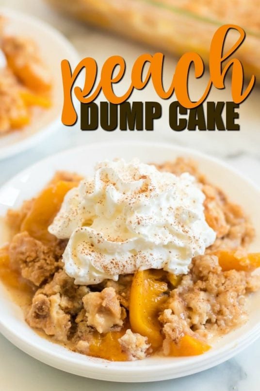 Peach Dump Cake - Spaceships and Laser Beams