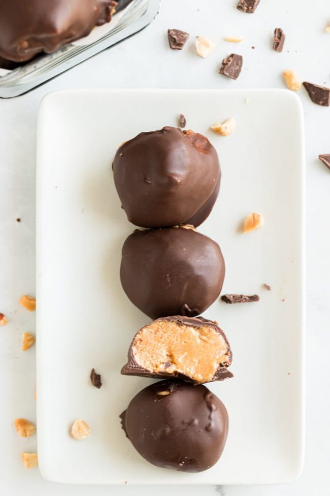 Chocolate Peanut Butter Protein Balls Keto at Nell Moreno blog