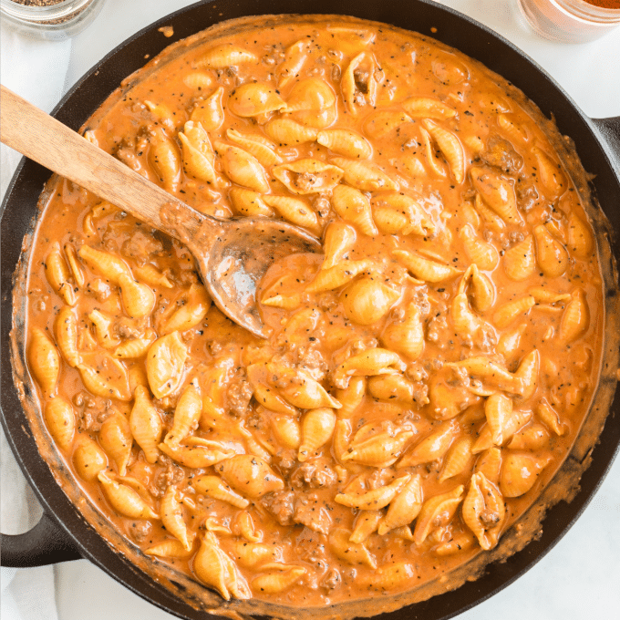 Creamy Beef and Shells-image